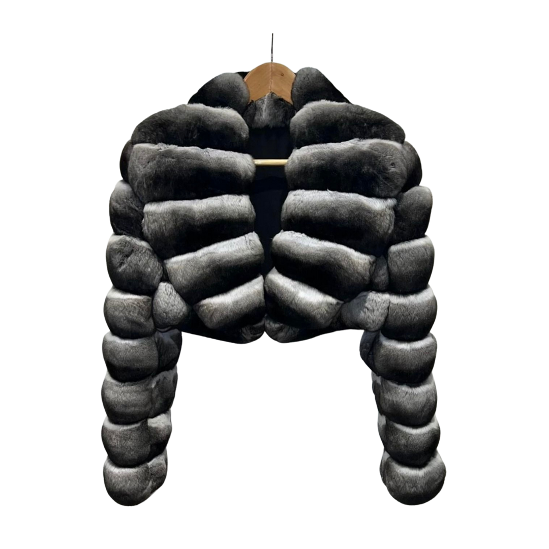Cropped Chinchilla coat